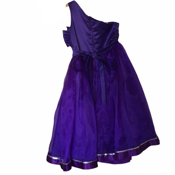 Girl’s One-Shoulder Dress - Picture 3 of 5